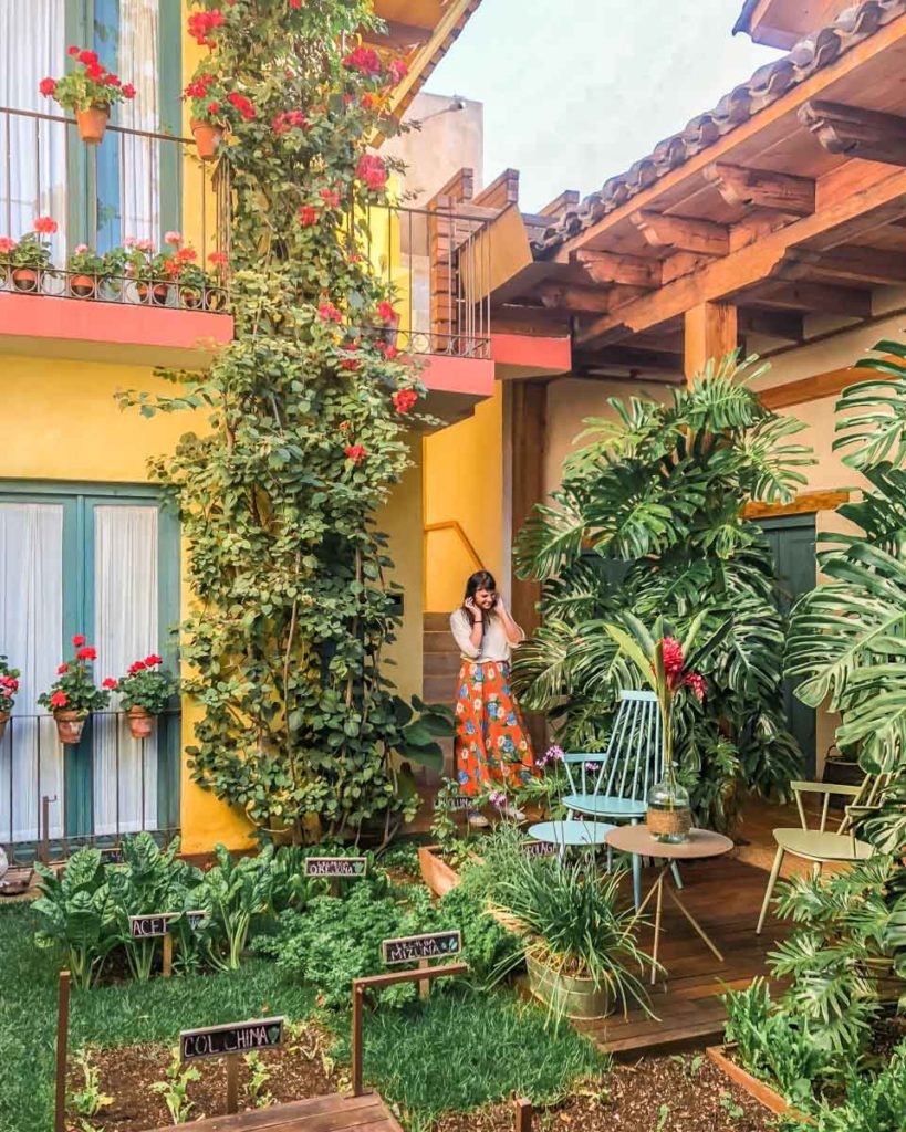 hotel san cristobal chiapas leafy courtyard