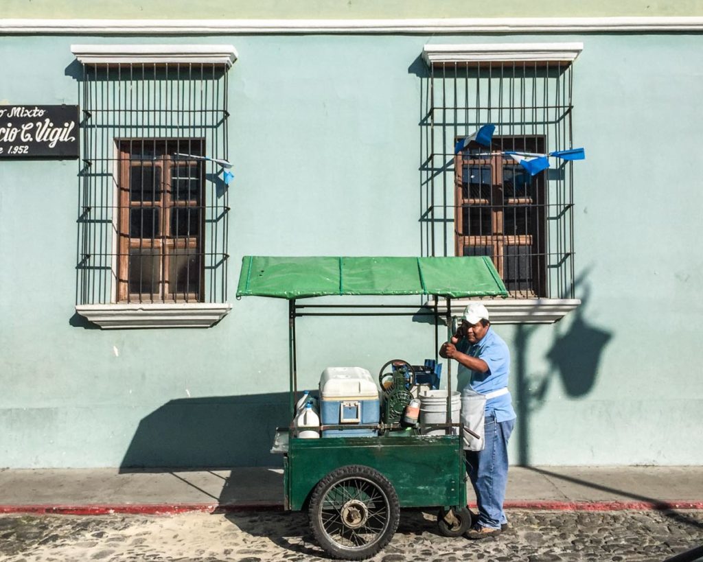 antigua guatemala street vendor