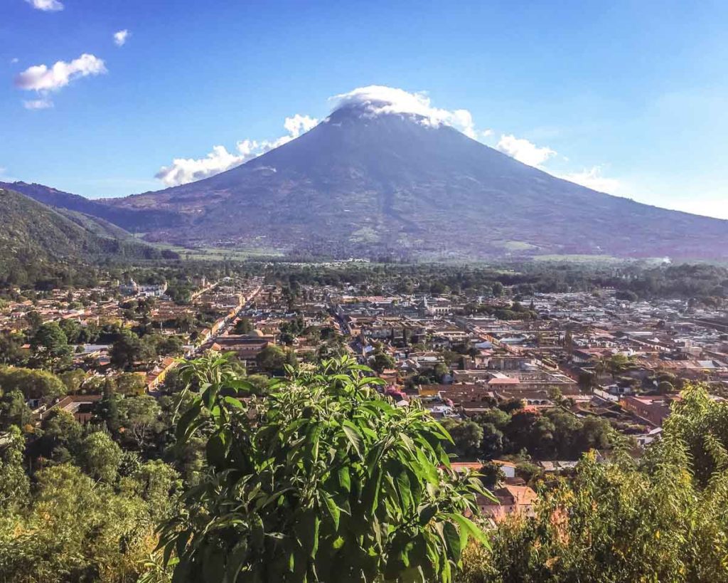 cerro de la cruz viewpoint over antigua