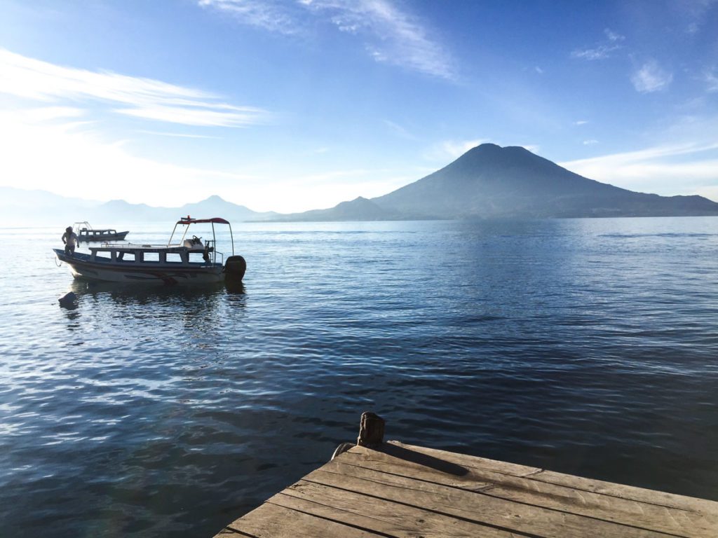 guatemala lake atitlan boat