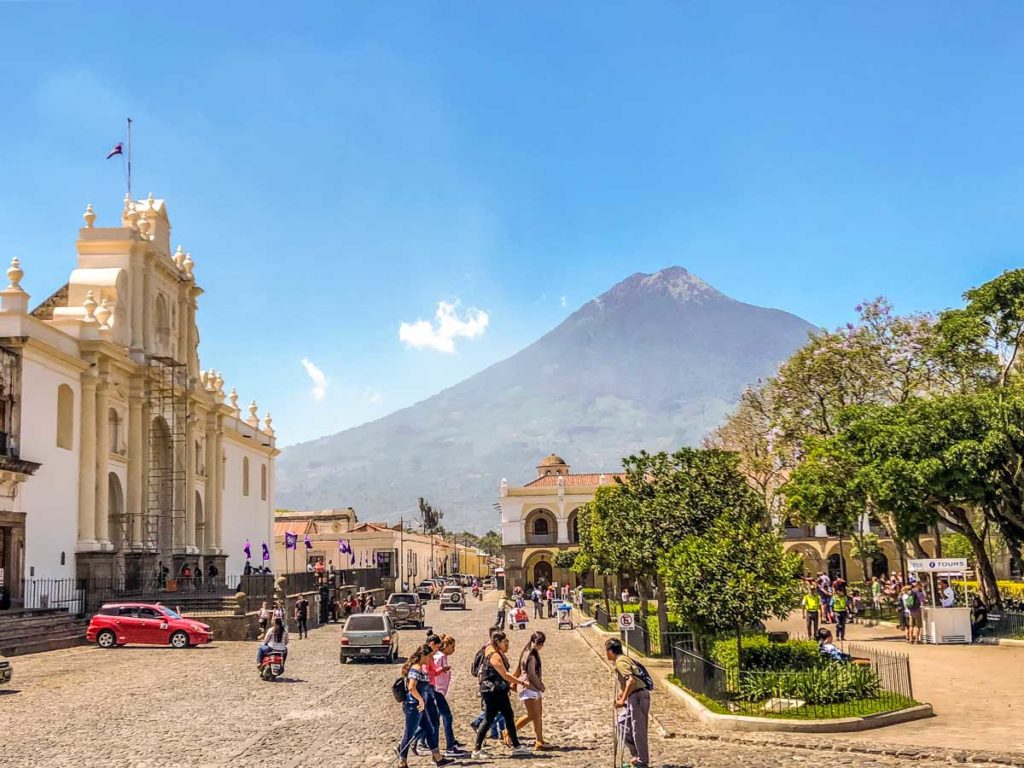 parque central in antigua guatemala