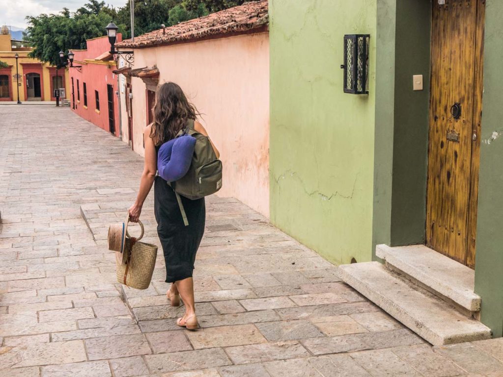 travel neck pillow in oaxaca