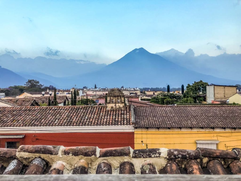 view from antigua brewing company