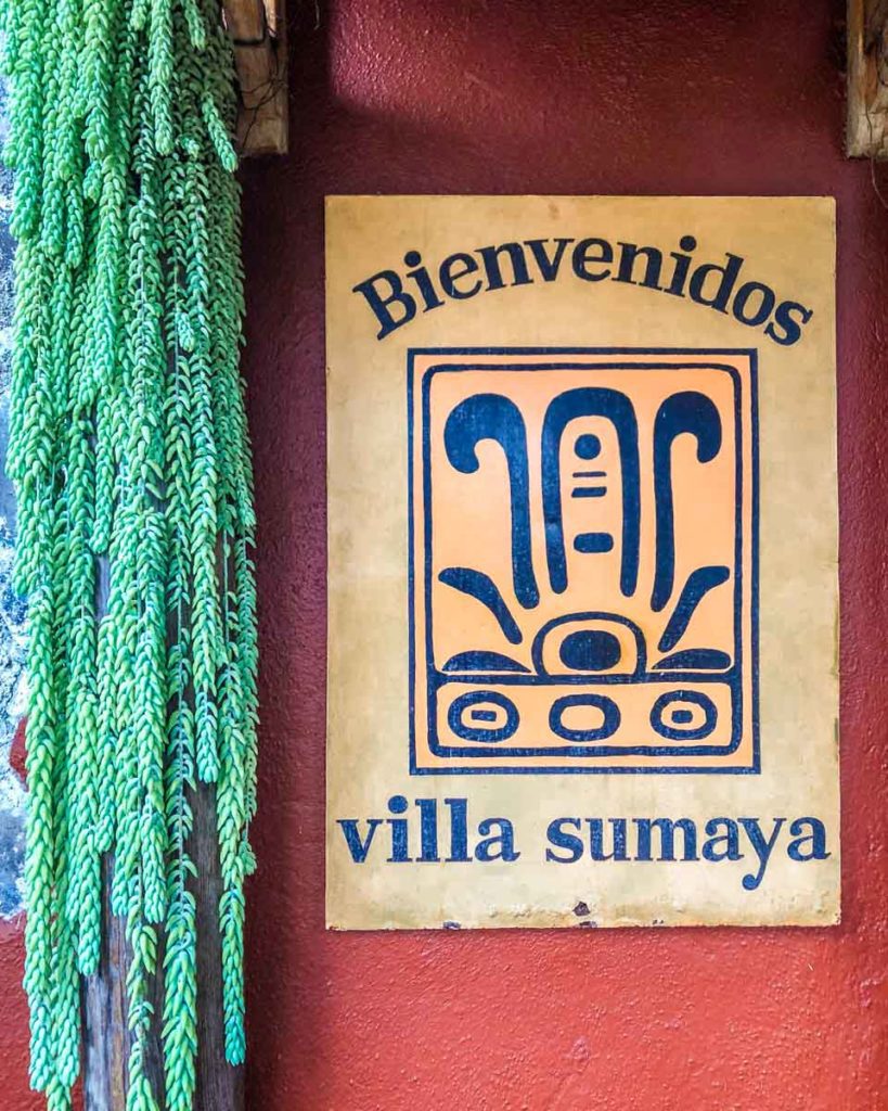 villa sumaya welcome sign lake atitlan hotels