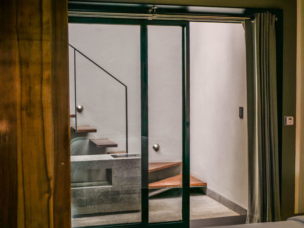 outside patio and stairs san miguel de allende