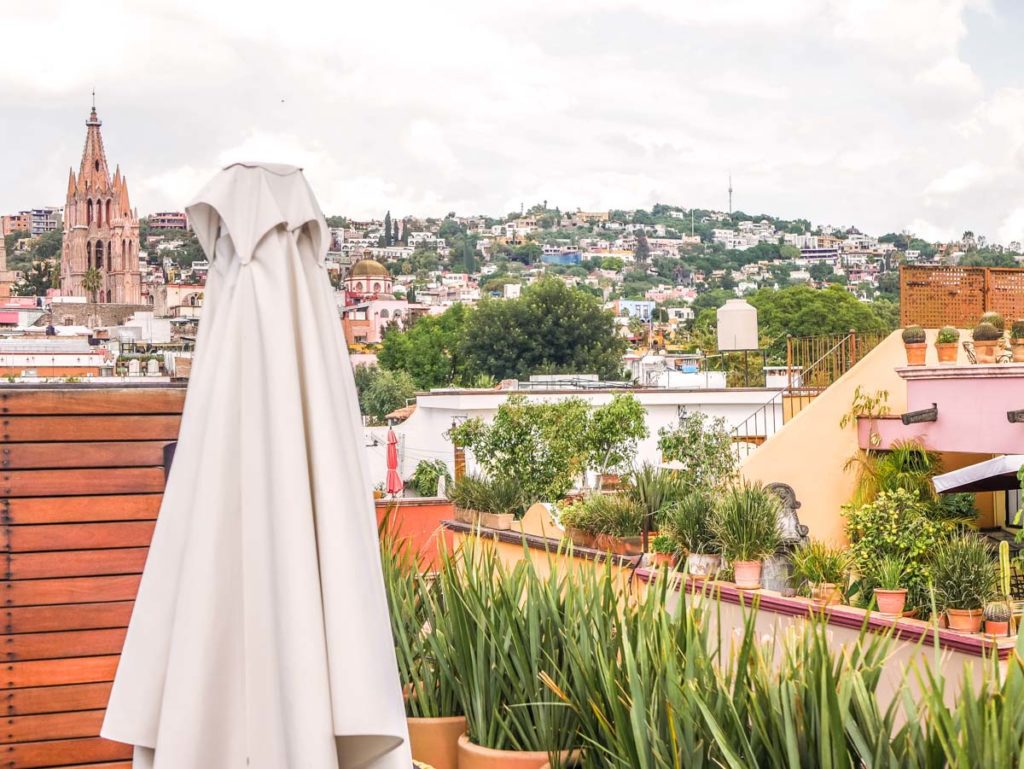 roof terrace view of san miguel de allende