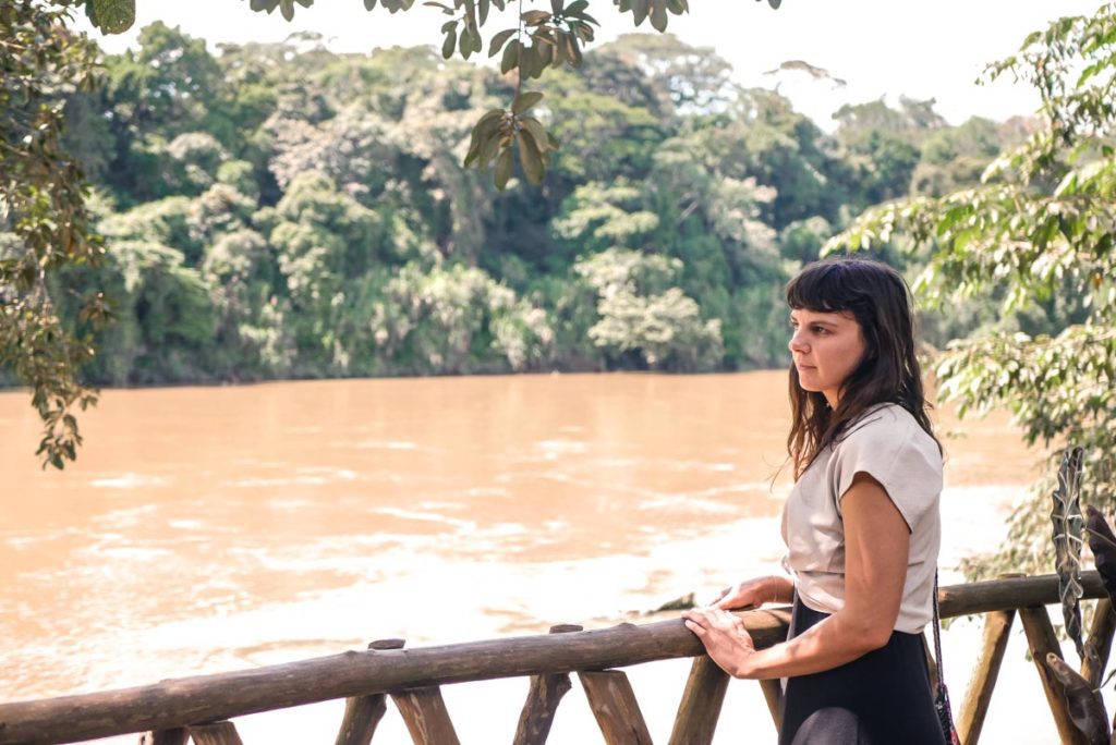 river in front of hotel las guacamayas