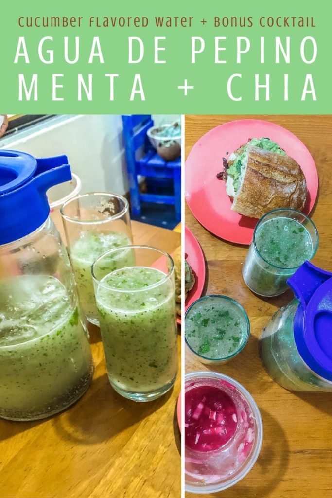 Cucumber Flavored Water: Agua de Pepino con Chia Recipe