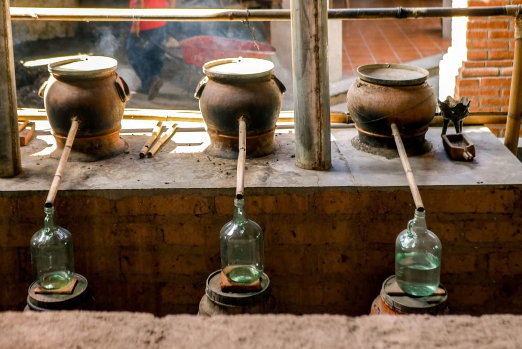 distilling mezcal in oaxaca