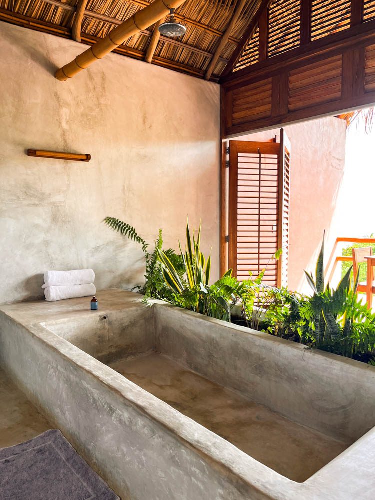 view from bed at monte uzulu
