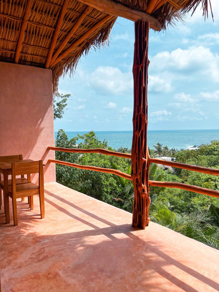 ocean view from hotel in san agustinillo