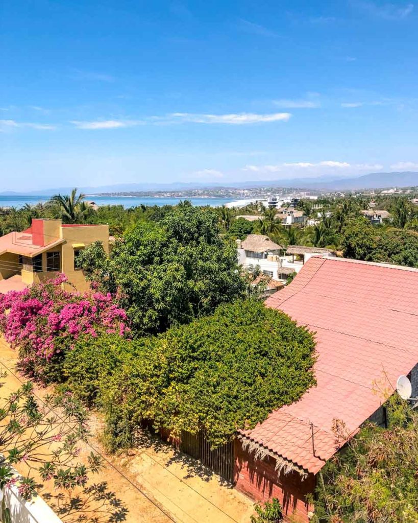 view from casa baba hotel la punta