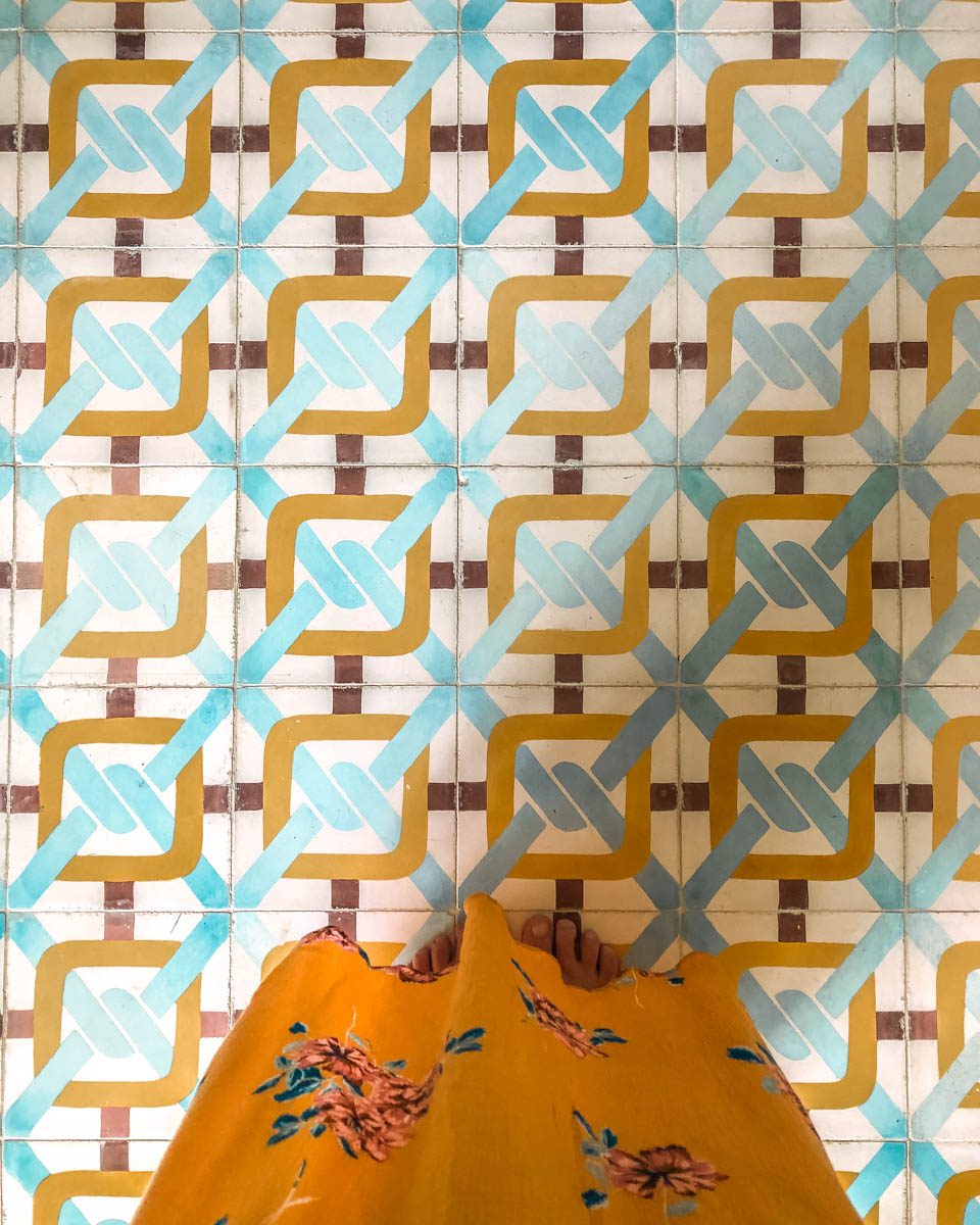 floor tile artisan made oaxaca mexico vacation rental