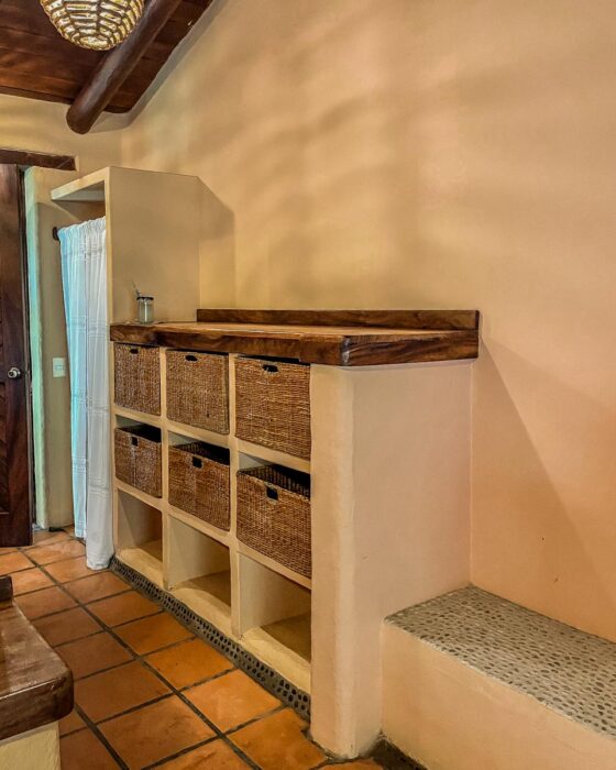 closet area in zihuatanejo suite beach hotel