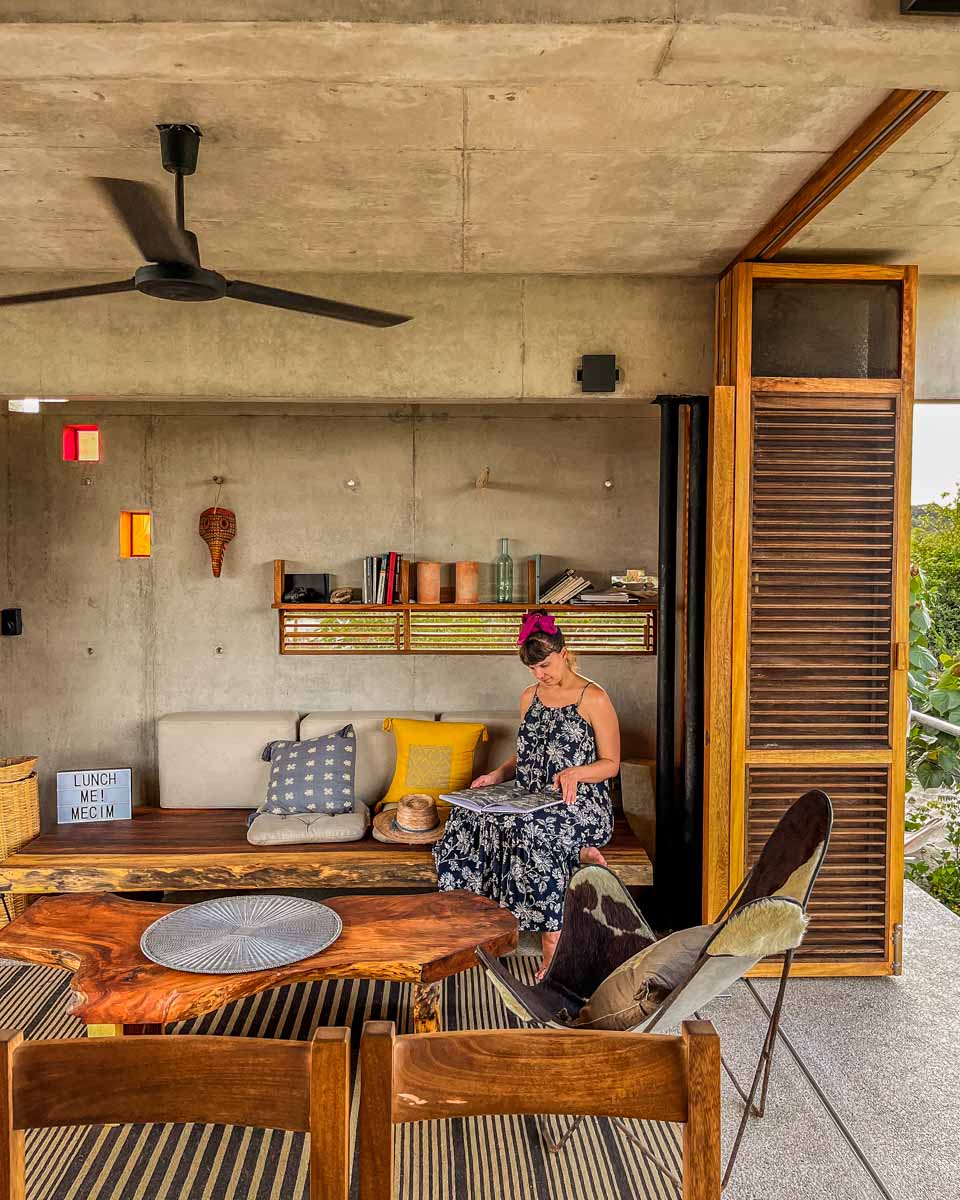 living room in punta pajaros beach rental
