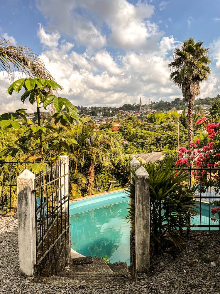 pool in cuetzalan hotel